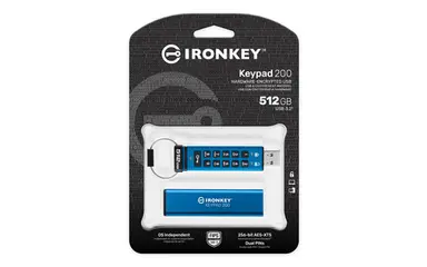 Kingston 512GB Ironkey Keypad 200 Fips 140-3 Lvl 3 (PENDING) AES-256 Encrypted, image 2