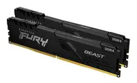 Kingston 32GB 3200MHz DDR4 CL16 Dimm (KIT OF 2) 1GX8 Fury Beast Black, image 3