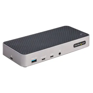 StarTech.com Triple Monitor 4K Universal Laptop Docking Station - Connect Two HDMI and/or Dis