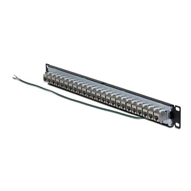 StarTech.com 24-Port 1U Shielded Feed-Through Patch Panel with RJ45 STP Inline Couplers; Rear, image 3