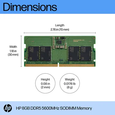 HP No New Orders Due to WW Supply Constraints Until 2027 - HP 8GB DDR5 5600 SODIMM, image 7