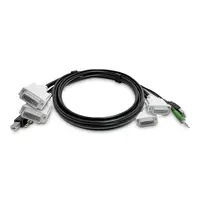 STARTECH.COM 10FT (3M) Dual-Dvi KVM Cable USB 2.0 3.5MM Audio Universally Compatible Combo, image 3