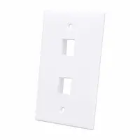 Intellinet 2-Outlet Keystone Wall Plate, image 3
