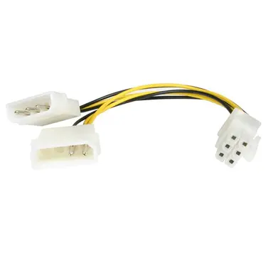 StarTech.com This LP4 to 6 Pin PCI Express Video Card Power Adapter Converts a Standard LP4