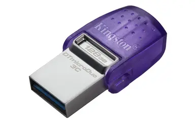 Kingston 128GB Datatraveler Microduo 3C 200MB/S Dual USB-a + USB-C, image 2