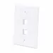 Intellinet 2-Outlet Oversized Keystone Wall Plate, image 5