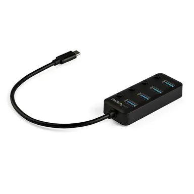 StarTech.com Bus-Powered 4-Port Hub with Individual Port Switches - USB-C to 4X USB Type-a PO, image 4