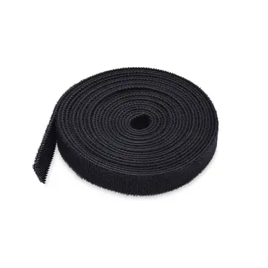 StarTech.com 75 ft (22.8 m) Hook and Loop Roll, 0.5 in Wide, Black, Cut-to-Size Reusable Cable, image 4