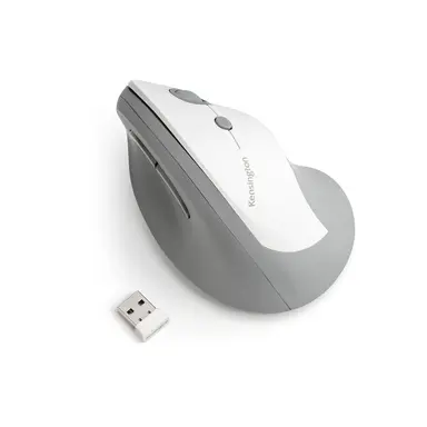 Kensington Computer Pro Fit Ergo Vertical Wireless Mouse-Gray