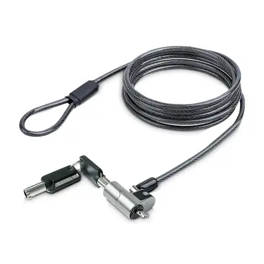 StarTech.com Nano Laptop Cable Lock, 6 ft (2M), Anti-Theft Keyed Lock, Security Cable Locks NA