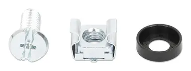 Intellinet 100 Each, M6 Cage Nuts, M6 Screws, and Plastic Washers, image 7
