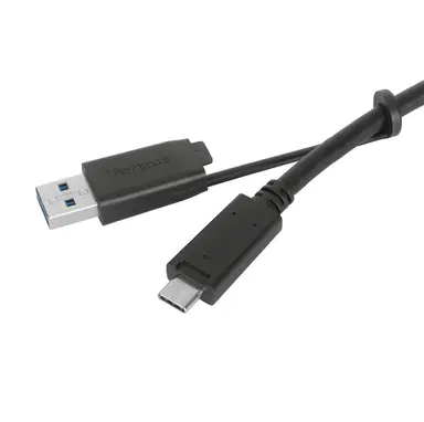 Targus 1M USB-C Male W/ Screw to USB-C Male Cable W/ USB-a Tether Black, image 6