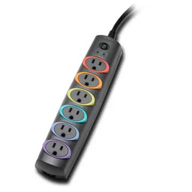 Kensington Computer Smartsockets Basic Surge Strip 6 Outlet, image 4