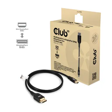 Club 3D B.V DP80 DP to Mini DP 1M/3.28FT Cable, image 6
