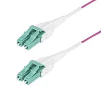 StarTech.com 10M (33 ft) LC to LC (UPC) OM4 Multimode Fiber Optic Cable, Erika Violet, 50/125, image 3