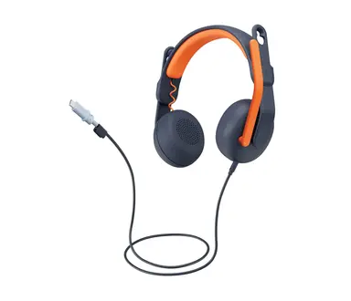 Logitech Zone Learn Headset - USB-C Jack on-Ear with on-Ear Cushions, W/ 3-Year Warranty