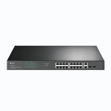 Omada Networks by TP Link 18PORT Gigabit Rackmount Switch with 16PORT PoE+ Port: 16GIGABIT PoE+ Ports, 2