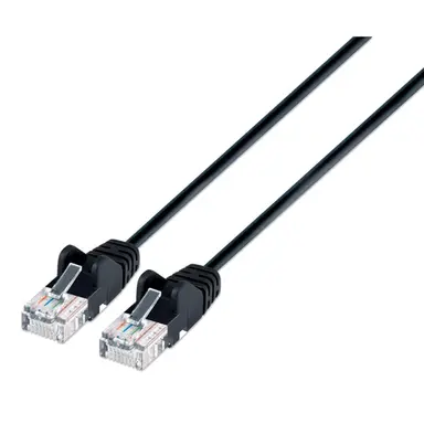 Intellinet Cat6a U/UTP Slim Network Patch Cable, 5 FT., Black, image 4