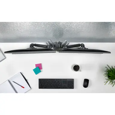 Chief Manufacturing KX Clmn Desk Mnt Quad 2L Arms Wht, image 7