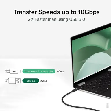 Plugable Technologies Plugable Windows Transfer Cable 6.6FT (2M) Thunderbolt 10GBPS Bundled with Bra, image 7