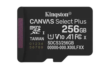 Kingston 256GB Microsdxc Canvas Select Plus GEN3 150MB/S A1 Card + Adapter, image 7
