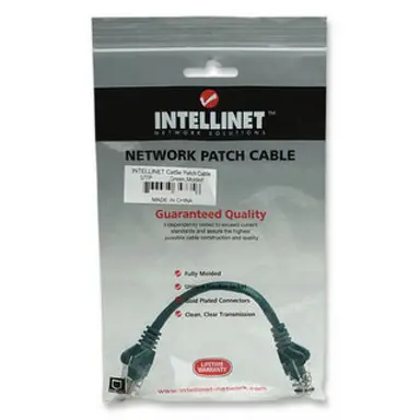 Intellinet Patch Cable Cat 5E UTP Green 1 ft Snagless Boot, image 6