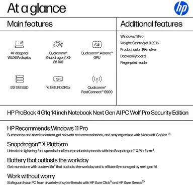 HP ProBook 4 G1Q 14 in X126100 16GB 512GB PC CXP, image 8