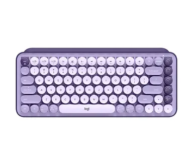 Logitech Pop Keys Wireless Mechanical Keyboard with Emoji Keys - COSMOS_LAVENDER - Bolt, S, image 4