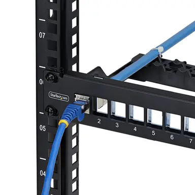 StarTech.com 24-Port 1U Blank Keystone Patch Panel with Cable Management Bar and Grounding WI, image 6
