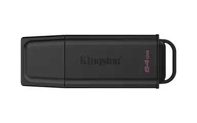 Kingston 64GB Portable USB 3.2 Gen 1 Datatraveler Exodia Black