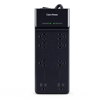 CyberPower Systems (USA) CyberPower Surge, Black, NEMA 5-15P Input - 8 - NEMA 5-15R Output - 1 Y