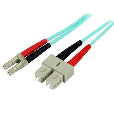 StarTech.com 10M (33 ft) OM3 Multimode LC/SC-UPC Fiber Cable; 1/10/40/100 Gbps Full Duplex; 50