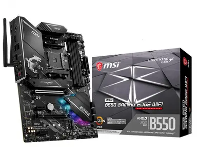 MSI Computer MPG B550 Gaming Edge Wi-Fi, AMD B550, Black/Matt, ATX, AM4, Supports 3RD Gen AMD Ryzen, image 2