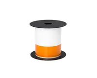Brother International Corporat 4 in Wide TT Arc Flash Continuous 1-1/4IN Orange Header White Label, image 3