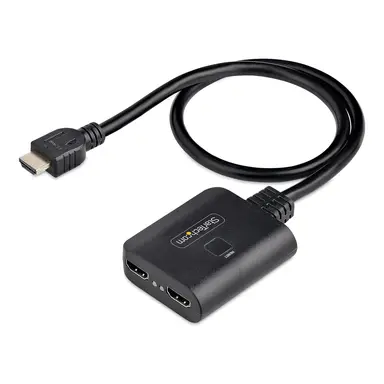 StarTech.com 2-Port 4K 60HZ HDMI Splitter Shows the Same Image on Two HDMI Displays; HDR; 7.1