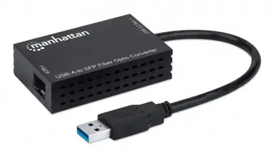 Intellinet USB-a to SFP Fiber Optic Converter
