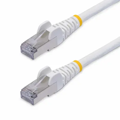 StarTech.com 1 ft White Cat8 Ethernet Cable, Snagless RJ45, 25G/40G, 2000MHz, 100W PoE, S/FTP