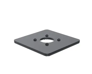 Spacepole 150X150MM Baseplate 5MM Spacepole Color Black, image 2