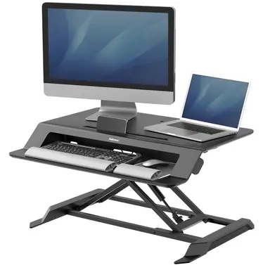 Fellowes Easily Transition from Sitting to Standing with Gas Spring Height Adjustment. FL, image 7