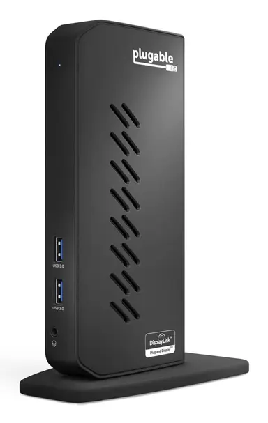 Plugable Technologies Plugable USB 3.0 and USB-C Universal Laptop Docking Station with 2 HDMI Ports FO