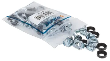 Intellinet Cage Nut Set for 19 Inch Racks or Cabinets, 20 Pieces Set.