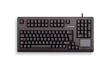 Cherry Americas Black 16 USB Touchpad 104 MX Lasered KE