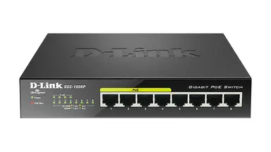 D-Link Systems D-Link Unmanaged 8-Port Desktop Switch with 8 Gigabit Ports, 4 of 8 PO