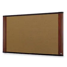 3M Display Materials And Syste Cork Board Mahogany Finish Frame