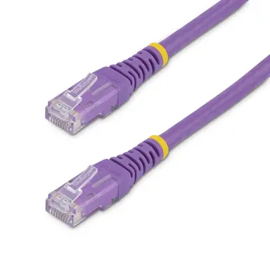 StarTech.com 25 ft Purple Cat6 Ethernet Cable Delivers Multi Gigabit 1/2.5/5GBPS & 10GBPS up
