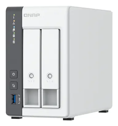QNAP Tower NAS 2 Bay NAS Arm CORTEX-A55 4C, MALI-G52 GPU, 2 X SATA 6GB/S 3.5IN/2
