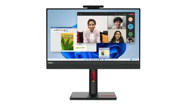 Lenovo Tio 24 G5, 24 Inch FHD Tio Monitor with IPS, Tiny Slot, Webcam, Speakers, LTPS